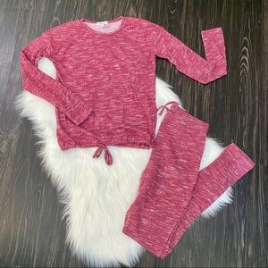 Missguided Soft Knit Long Sleeve Loungewear Set